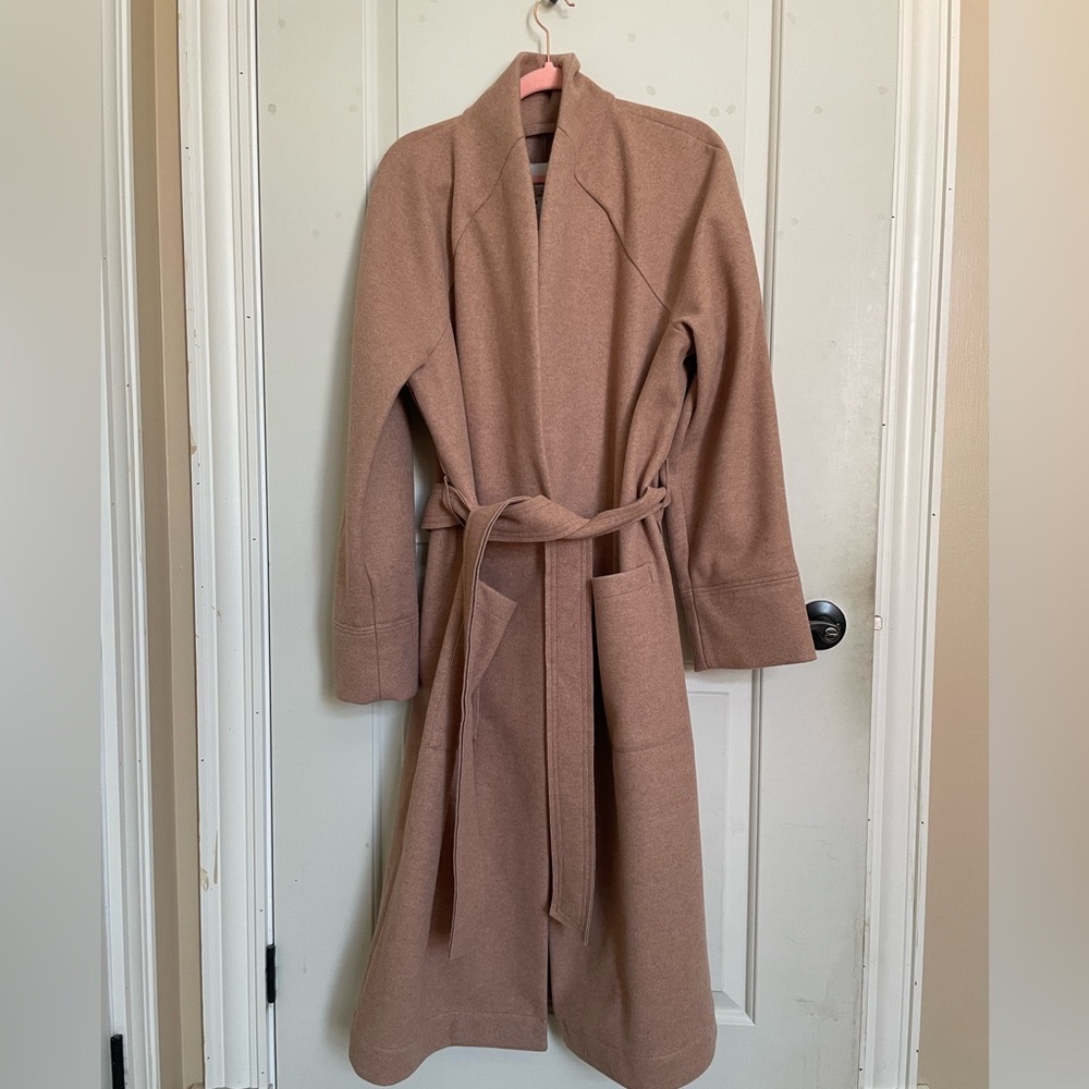 NWT Gentle Fawn Brand jacket with one button closure with wrap tie belt